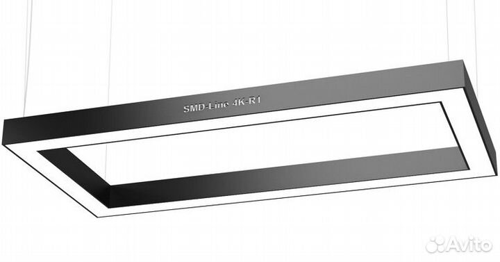 Светодиодный светильник в форме прямоугольника