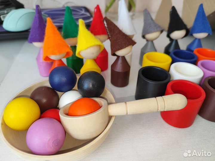 Развивающая деревянная игрушка, Монтессори