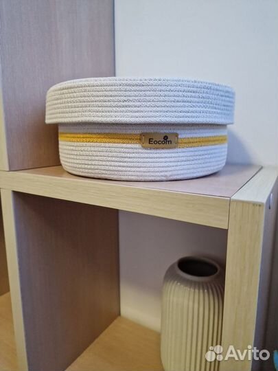 Корзина из хлопкового шнура