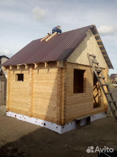 Дома, бани, беседки из профилированного бруса