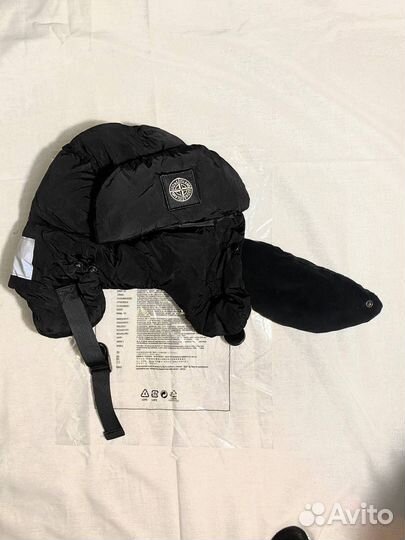 Шапка ушанка stone island