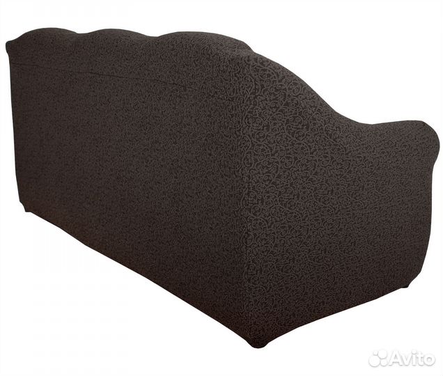 Чехол на трехместный диван без оборки, Коричневый