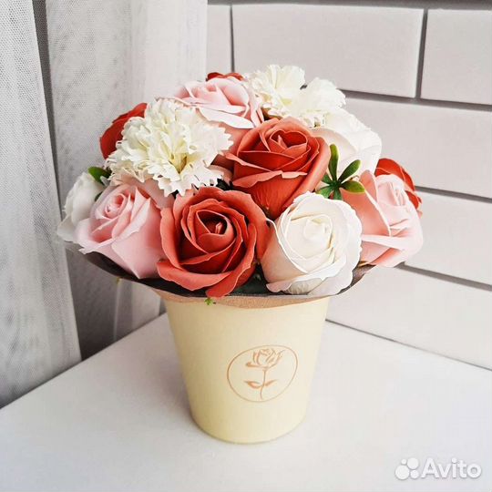 Букеты из мыльных роз