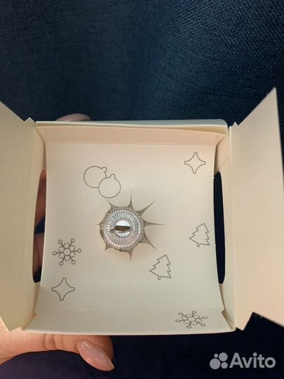 Новогодний шар стекло кролик символ 2023 года