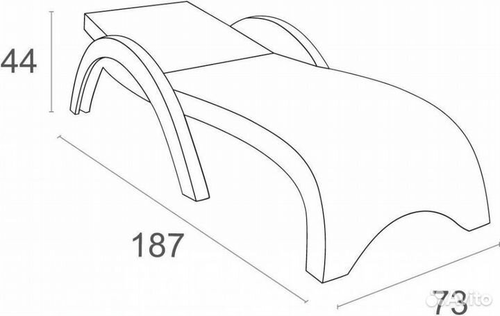 Шезлонг пластиковый GS 1009 антрацит