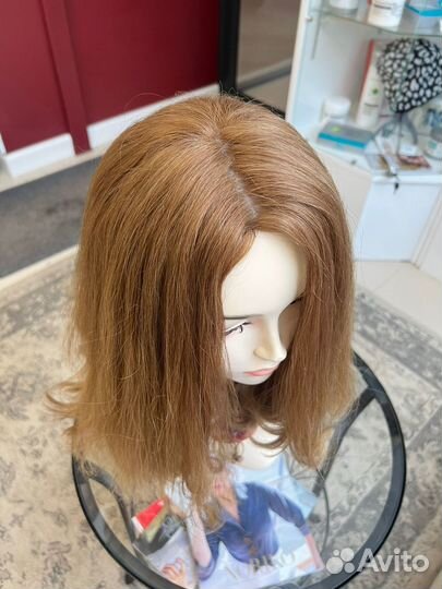 Русый парик из славянских волос, 45см