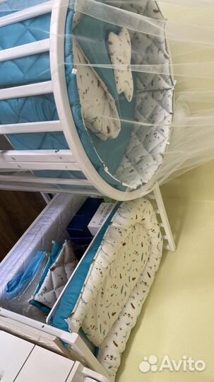 Детская овальная кроватка