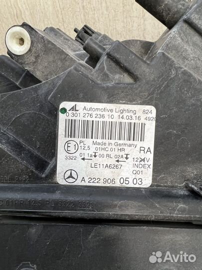 Фара Mercedes w222 s-class