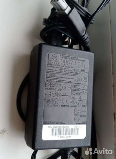 Блок питания Адаптер Зарядное принтера hp
