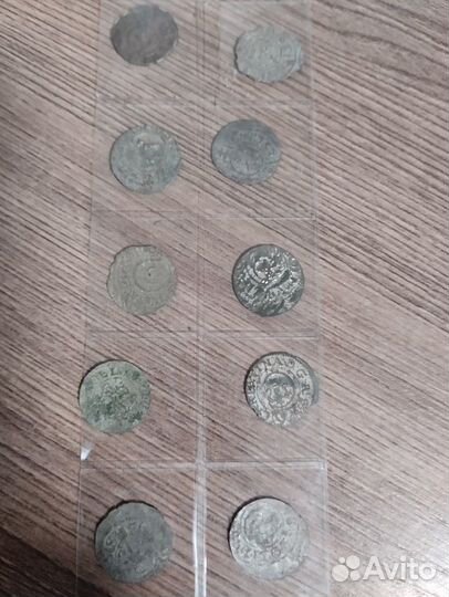 1 солид, королева Кристина. 10 штук. Серебро. Швец