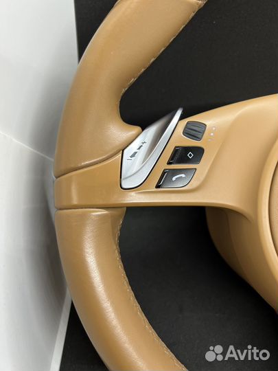 Руль бежевый с подушкой Porsche Cayenne Panamera