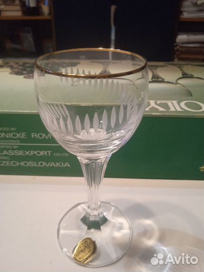 Бокалы.Богемский хрусталь. Чехославакия