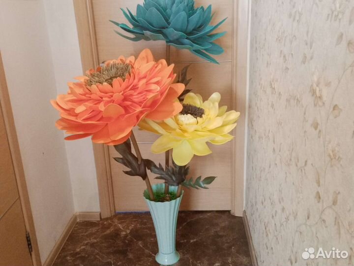 Цветок ростовой из изолента