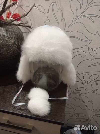 Шапка ушанка зимняя детская 4-8 лет