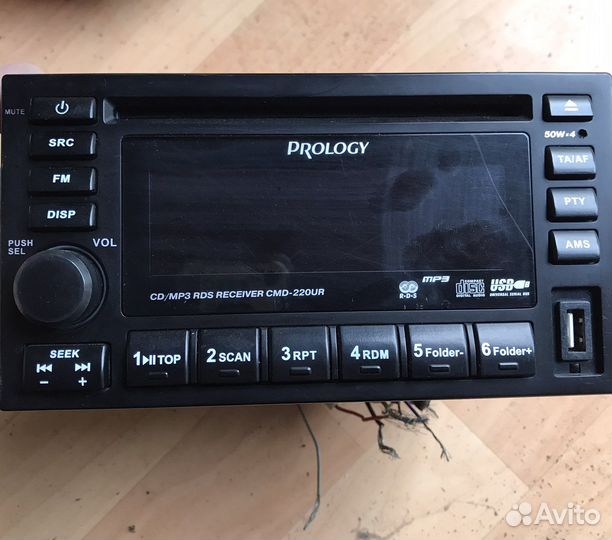Продам на запчасти автомагнитолу Prology