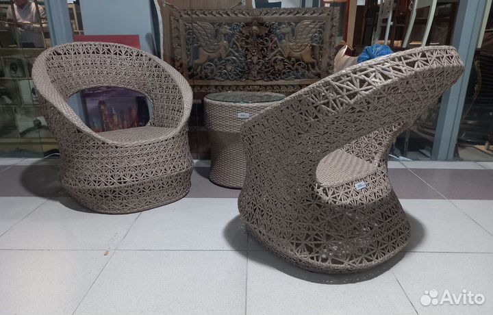 Комплект для отдыха из искусственного ротанга