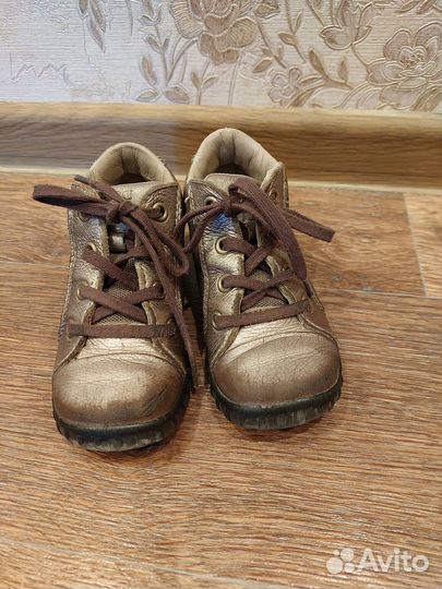 Ботинки кожаные Ecco для девочки, р.25