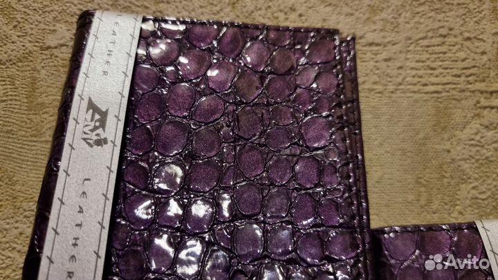 Обложка на паспорт кожа, береста