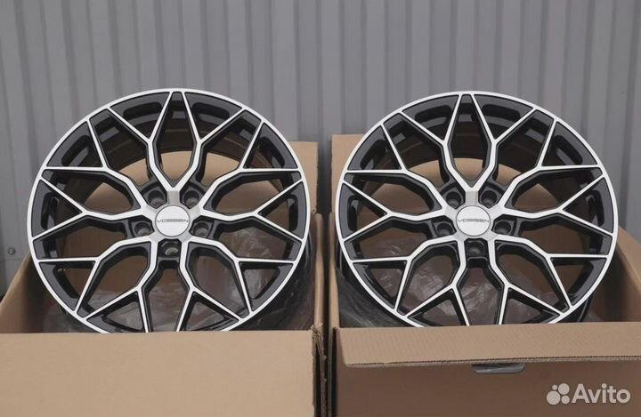 Диски Р 17 5*108 Vossen HF 2 черные с полировкой