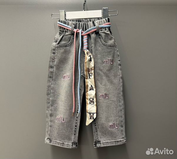 Модные джинсы для девочки, 74-104