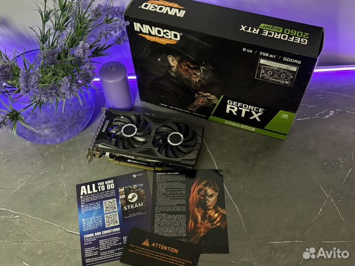 Новая RTX 2060 Super Inno3D 8GB