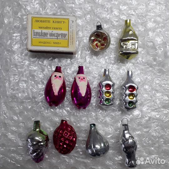 Мини ёлочные игрушки СССР