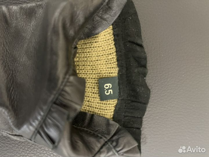 Перчатки женские натуральная кожа черного цвета