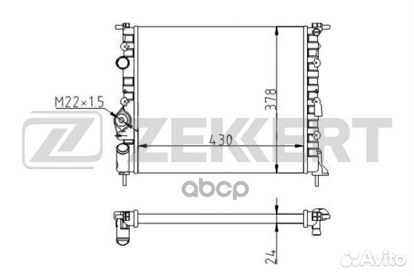 Радиатор охл. дв. Nissan Kubistar (X76) 06- Re