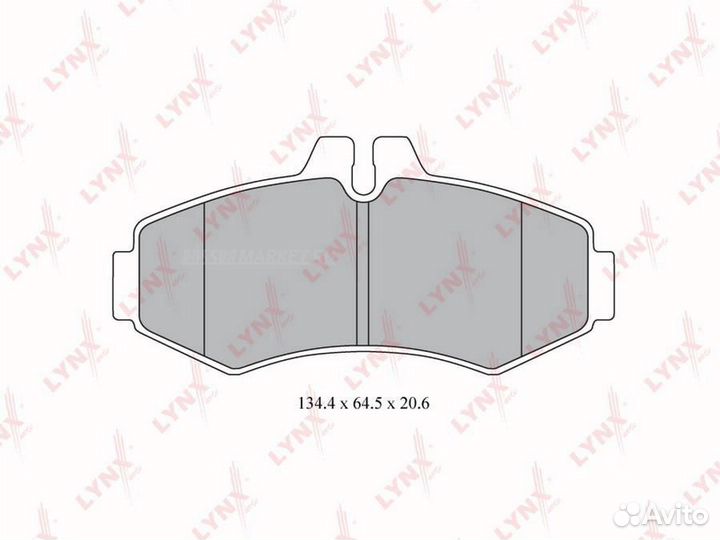 Lynxauto BD-5339 Колодки тормозные дисковые перед