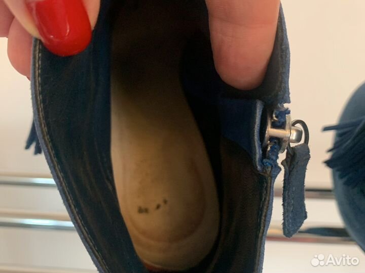 Pollini полусапоги/ ботинки / ботильоны синие