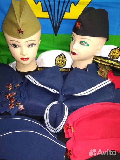 Солдатские головные уборы (пилотки,береты и т.д.)