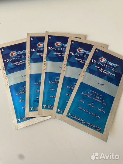 Отбеливающие полоски crest