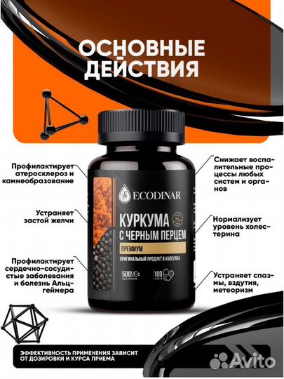 Куркума с черным перцем