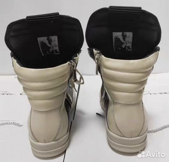 Rick Owens geobasket black boots