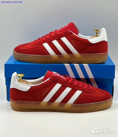 Кроссовки Adidas Gazelle Red (Арт.86428)