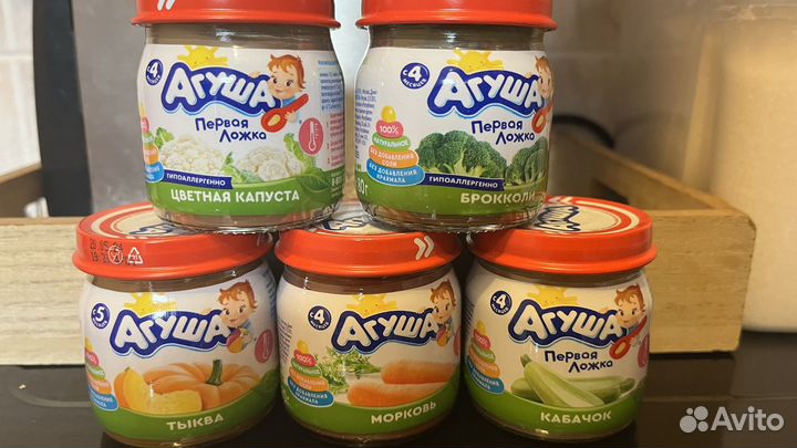 Пюре и каши Агуша