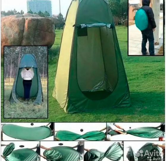 Палатка душ-туалет, комната переодевания