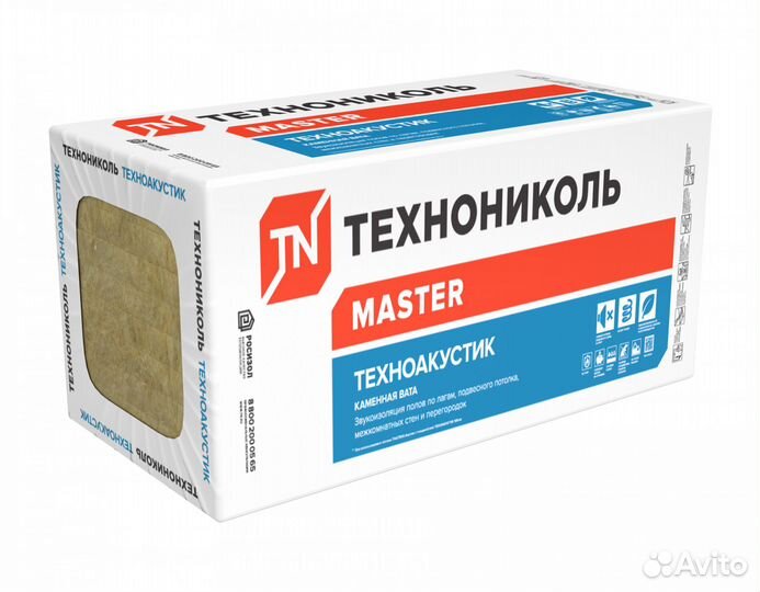 Базальтовый утеплитель технониколь Техноакустик 12