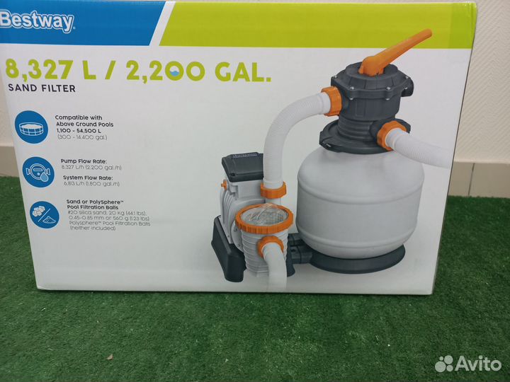 Песочный фильтр для бассейна Bestway 58499/8327л/ч