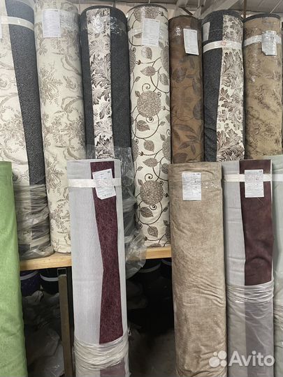 Ткань мебельная велюр жаккард замш