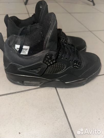 Кроссовки nike AIR jordan 4 retro black CAT