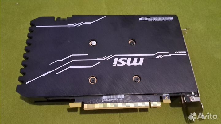 GeForce GTX 1660 MSI ventus XS 6G OC 6гб gddr5