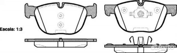 Road house 2129700 Колодки торм диск BMW X5 (E70)