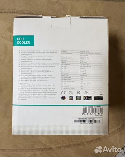 Башенный кулер deepcool AG500 WH