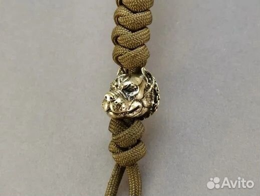 Бусина Темляк Брелок Питбуль Собака Бульдог