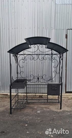 Мангал с крышей