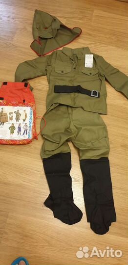 Костюм красноармеец новый 134-140 военный