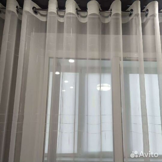 Пошив тюли и штор на люверсах