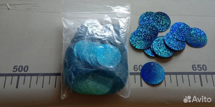 1 Для рукоделия пайетки пришивные