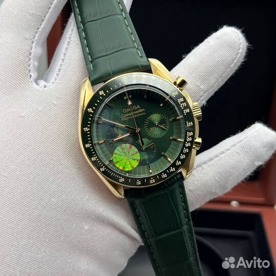 Omega green gold часы